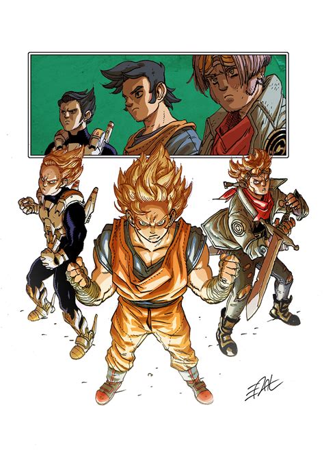 DRAGON BALL Redesign - The Three Super Saiyans by EddyNat on DeviantArt