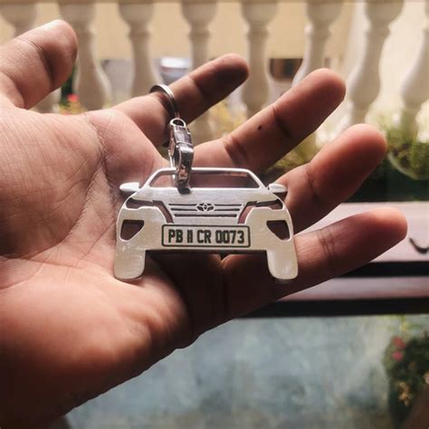 Buy Customized Number Plate Car Keychain Online at the Best Price