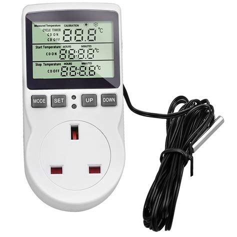Buy Thermostat Outlet Socket Digital Temperature Controller with 1.7m ...