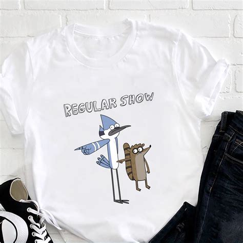 Regular Show Mordecai & Rigby Pointing T-Shirt, Regular Show Shirt Fan ...