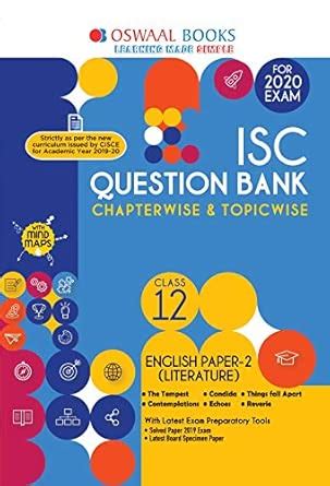 Oswaal ISC Question Bank Class 12 English Paper-2 Literature Book ...