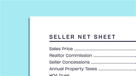 Seller's Net Sheet: What Is It & Do I Need One?