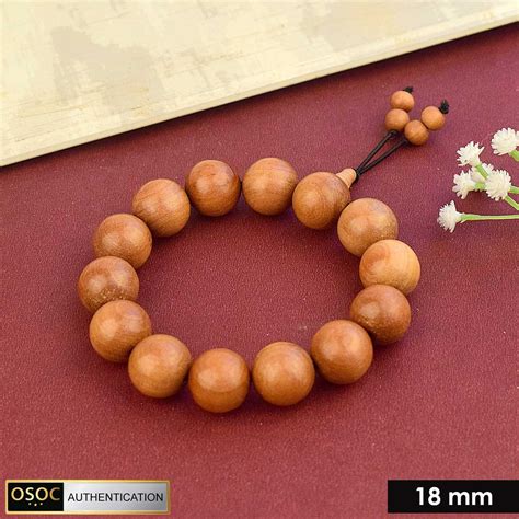 Shop White Chandan Bracelet – 18mm Beads (14 Beads) | Satvikstore.in ...