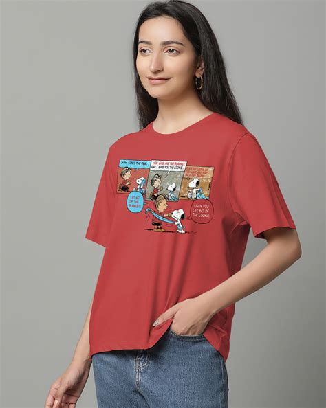 Peanuts Regular Fit Tshirt For Women – Free Authority