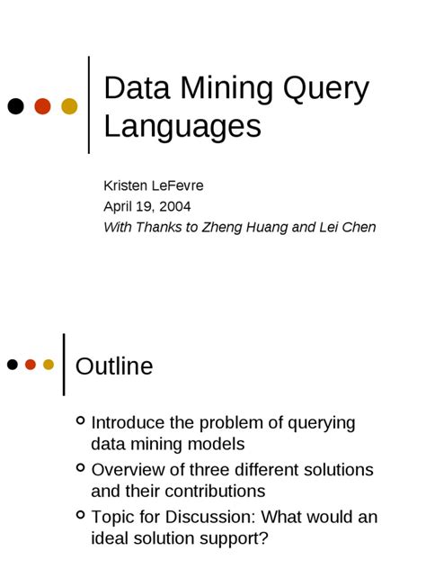 Image result for Data Mining Query Languages
