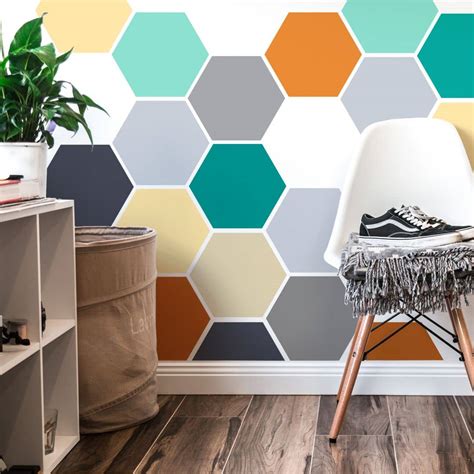 Wall sticker Hexagon (set of 3) | wall-art.com