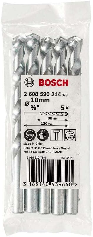 Bosch Professional Impact Drill Bit/Masonry Drill Bit Set With Diameter ...