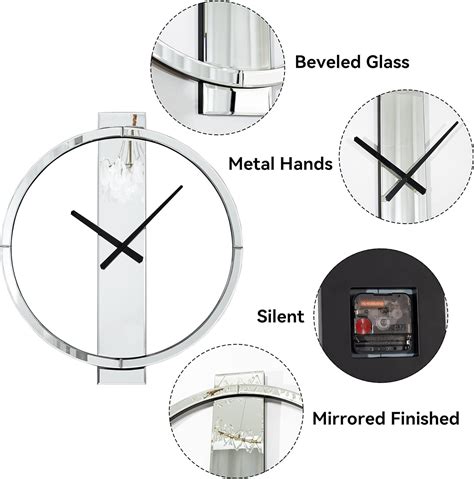 Contemporary Mirror Wall Clocks – Alfa Design