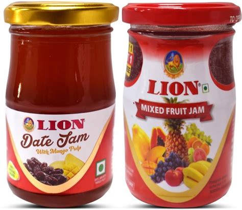 LION Mixed Fruit Jam and Date Jam with Mango Pulp 500 g Price in India ...