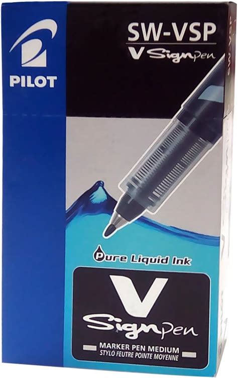 Pilot V Sign Black Pen - Pack of 12 : Amazon.in: Office Products