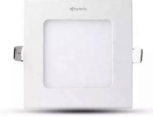 Hybrix LED Slim Square Ceiling Panel Light (6 Watt) Down Light, Warm ...
