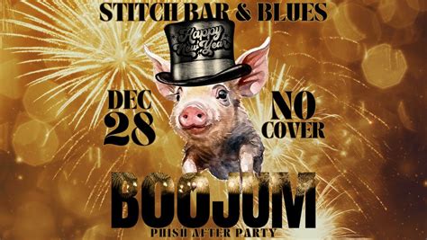 FREE Boojum Phish After-Party At Stitch Bar & Blues - 12/28/24, Stitch ...