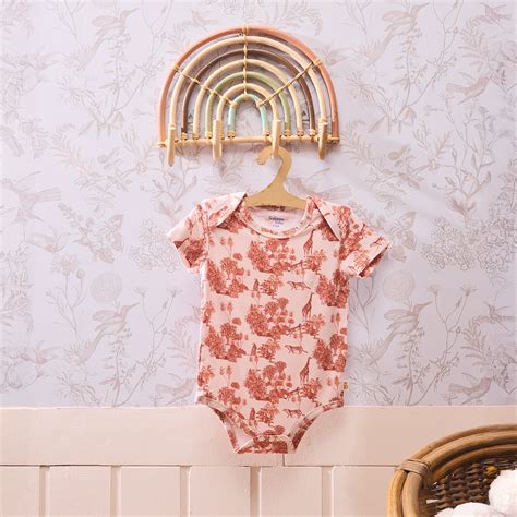 Forest Fables Toile Short Sleeve Bodysuit – Softsens Baby Clothing