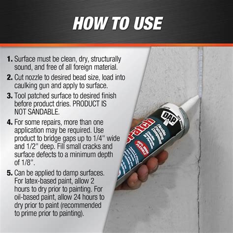DAP ElastoPatch 10.1-fl oz Waterproof Interior/Exterior Off-white ...