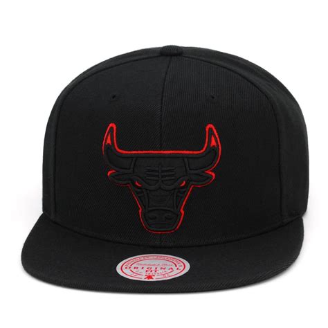 Chicago Bulls Snapback Mitchell And Ness Black