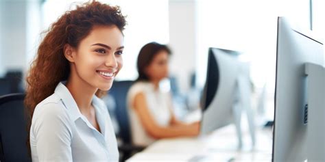 Women at Computer Work 的图像结果