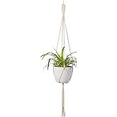 ecofynd Macrame Plant Hanger, Cotton Rope Flower Pot Holder for Indoor ...