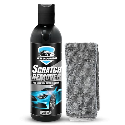 Groommm Car Scratch Remover with Microfiber Cloth | white car scratch ...