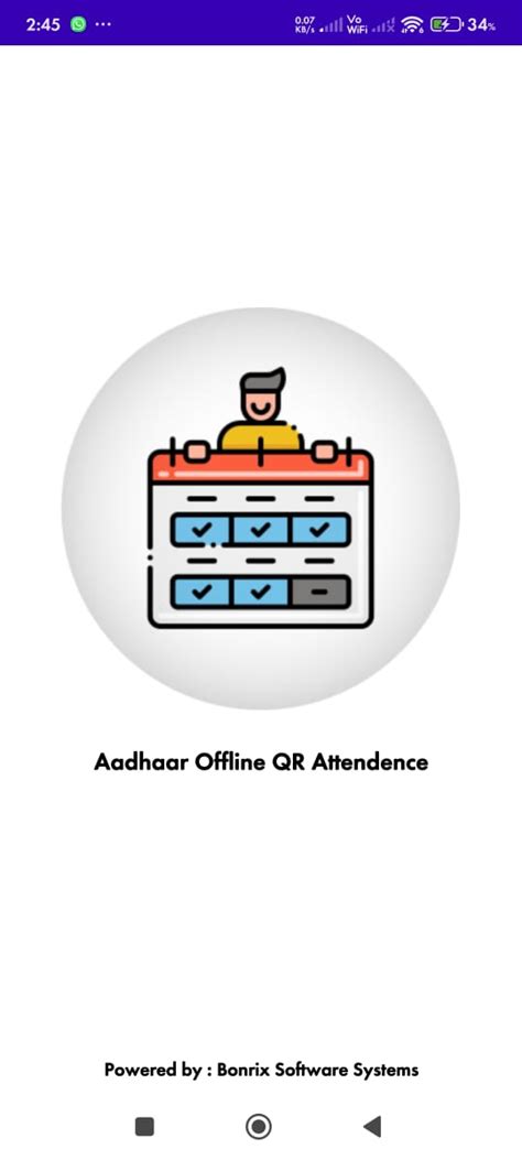 Bonrix Aadhaar QR Mobile App for Offline Attendance & Identity Verification