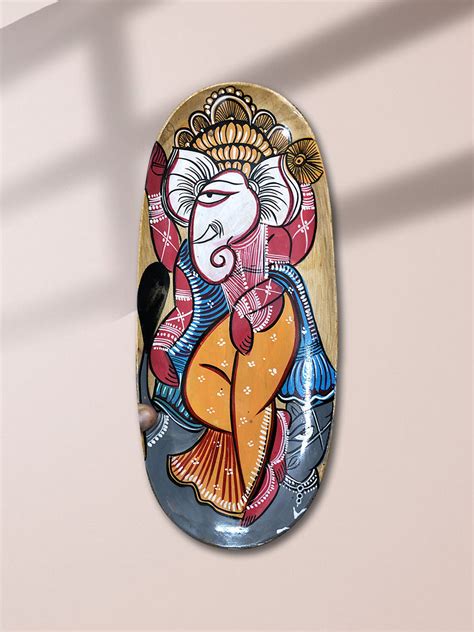 Buy Contemporary Ganesha Kalighat Art | Wall Hanging