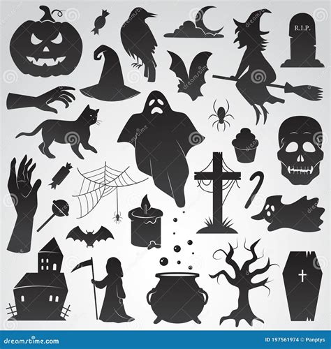 14+ Halloween Vector Icon Set