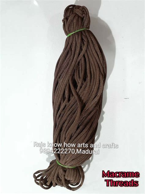 Brown 6mm macrame thread – KnowHowArtCraft