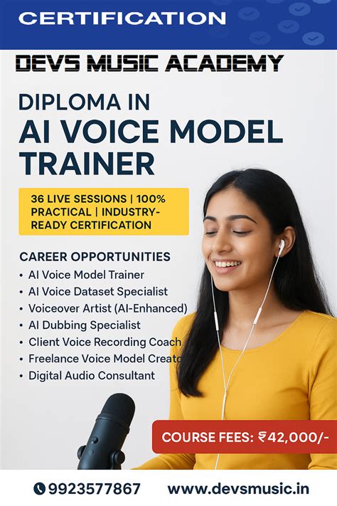 Diploma in A.I Voice Model trainer – Devs Music Academy -Since 1996 ...