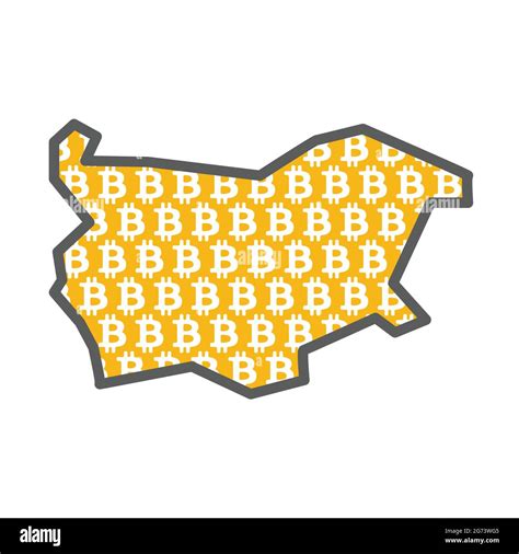 Bulgaria country map with bitcoin crypto currency logo Stock Vector Image & Art - Alamy