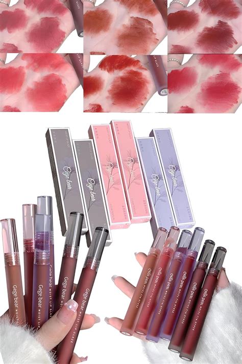 Buy Gege Bear Moist Lip Glaze | 6 Richly Pigmented Shades | Lip Stain ...