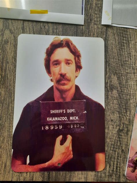 Tim Allen Mugshot 8x12 Metal Wall Sign – Sign Junky