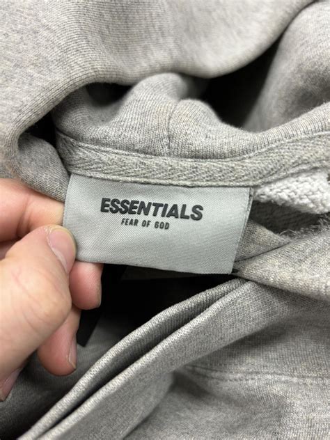 Essentials Fear of god essentials hoodie grey medium | Grailed