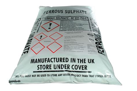 Buy Iron Sulphate 25Kg - PWS Ferrous Sulphate Damp - Lawn , Conditioner ...
