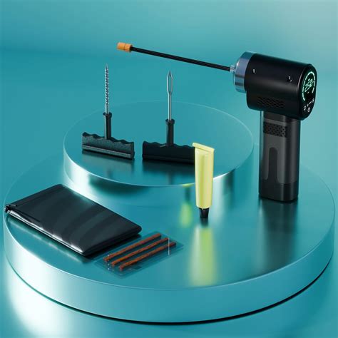 GoMechanic Wireless Tyre Inflator for Car & Bike |150 PSI|2x2000 mAh ...