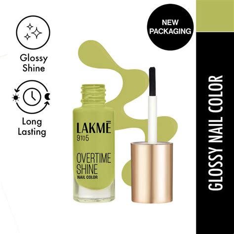 Buy Lakme 9 To 5 Primer + Gloss Nail Color, Lime Treat Online