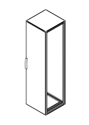 Spacial SF - SF plain door without mounting plate H2200xW600xD600 - 3D ...