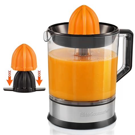 Elite Gourmet ETS740 BPA-Free Electric Citrus Juicer with 2 Cones ...