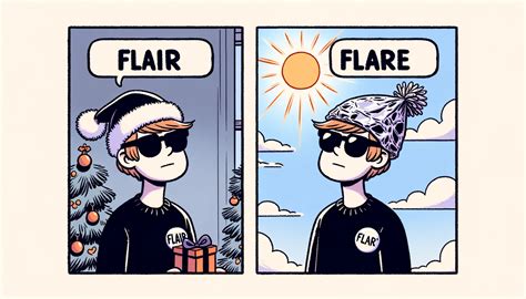 Do you get the words "flair" and "flare" mixed up? - Spudart