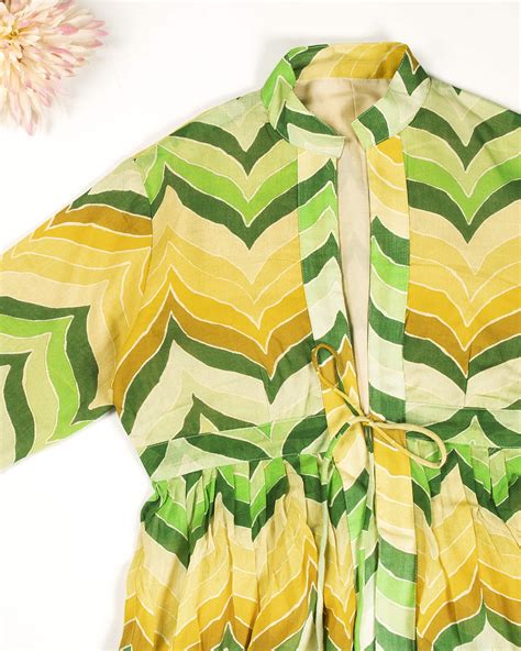 Trendy Chevron Frill Jacket For Women – Fabcurate