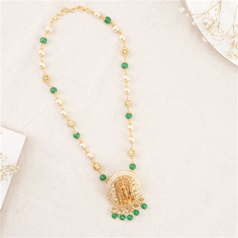 Shri Ram Pendant with Beads Chain – The Amethyst Store