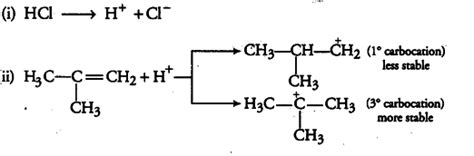Predict the major product formed when HCl is added to iso-butylene ...