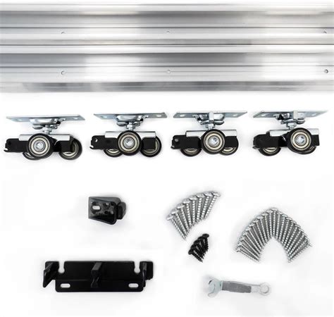 Amazon.com: 6 ft Bypass Sliding Closet Door Track Kit 72 inch with ...