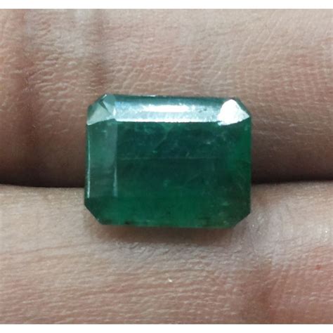 3.98 Ratti Natural Panna Stone with Govt. Lab Certificate (8100) | Gem ...