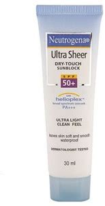 NEUTROGENA Sunscreen - SPF 50 PA+++ Ultra Sheer Sunblock (30 ml ...