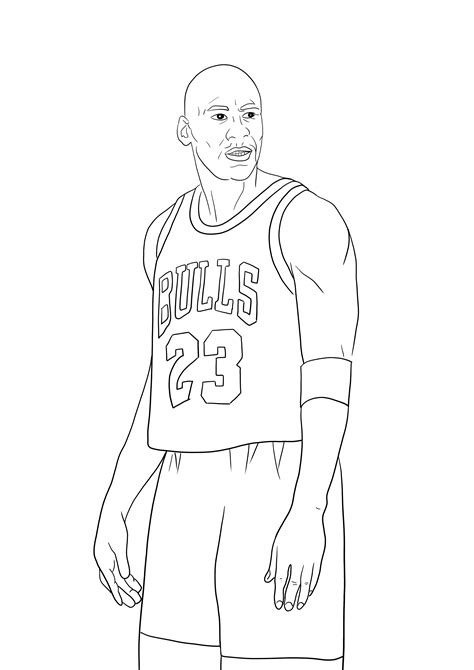 Michael Jordan Coloring Pages - Jenny Printable
