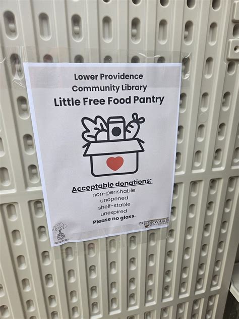 Little Free Food Pantry – Lower Providence Community Library