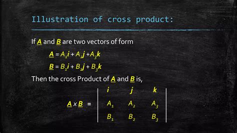 Dot & cross product of vectors | PPTX