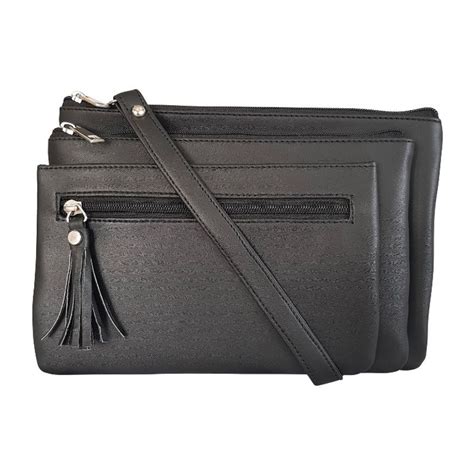 Buy Toteteca 3 Pocket Sling Bag - Black Online