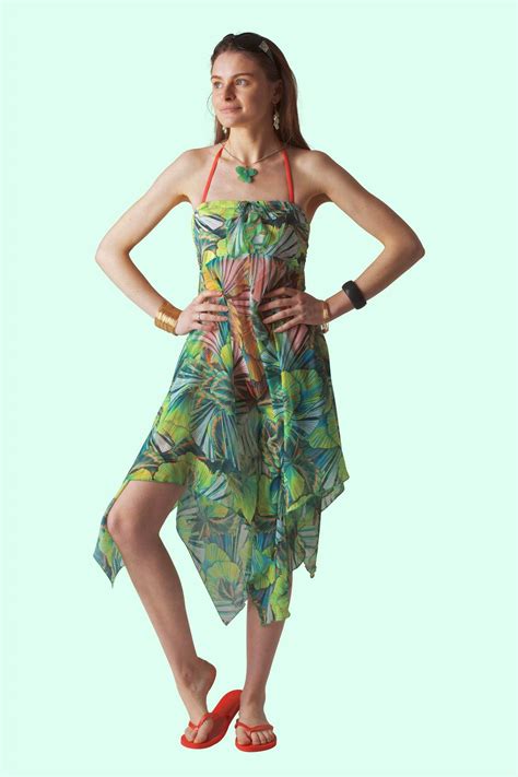 Jungle Leaves Sophie Sarongs Swimwear and Bathing suit cover up