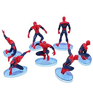 CAKE DECOR Ultimate Spider Man Cake Topper Superhero 7 Figure Set ...