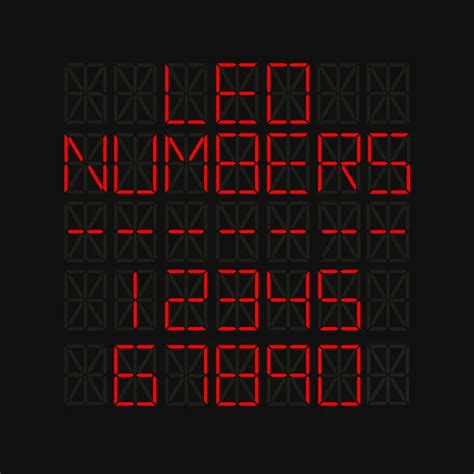 Image result for 5X6 LED Numbers